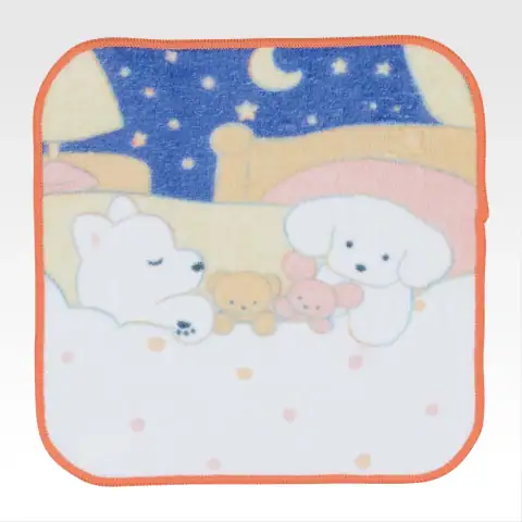 쵸콧토 강아지와의 생활 일러스트 테라오카 나츠미 · D상 여러 강아지 핸드타월 상세 이미지 3